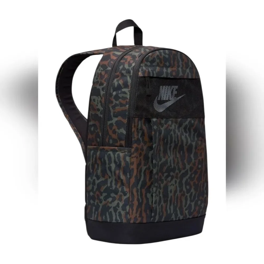 Nike Black Green and Brown Camo Backpack Sleek Urban Design